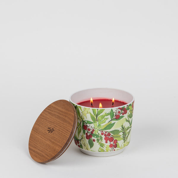 Merry Memories Patterned 3 Wick Candle