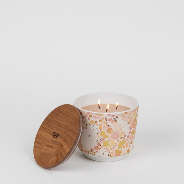 Patterned 3 Wick Candle - Cashmere Kiss
