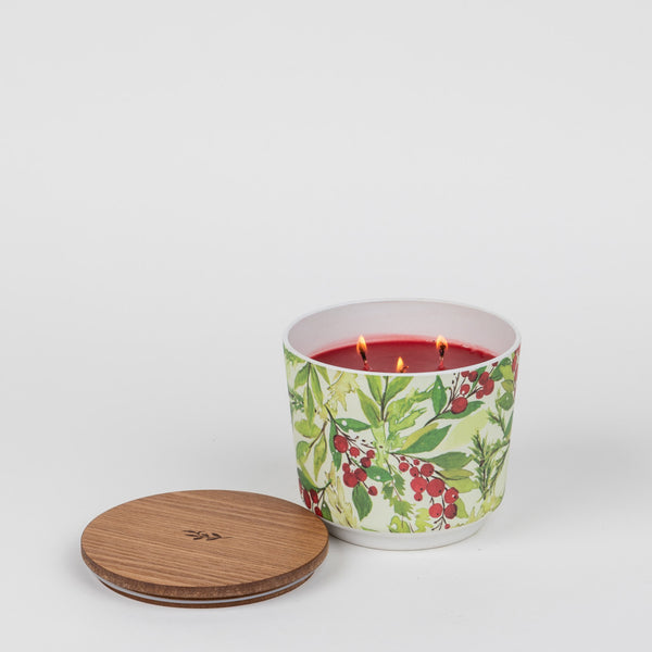 Merry Memories Patterned 3 Wick Candle