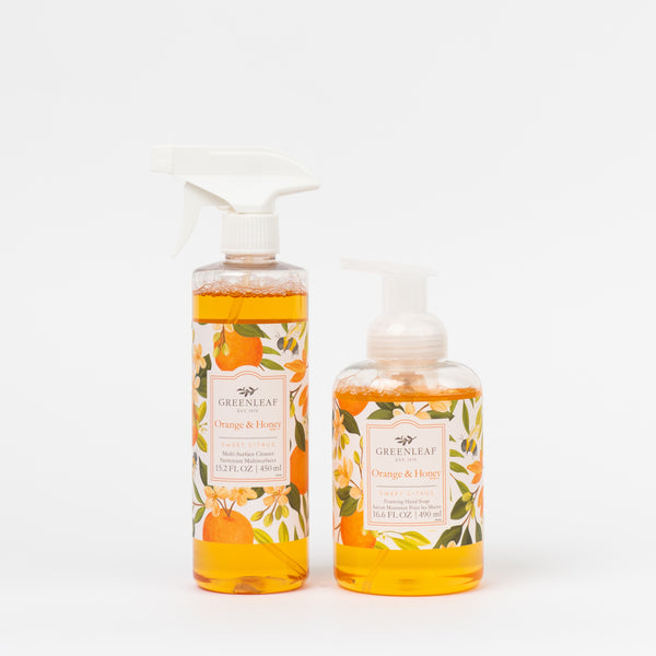 Dynamic Duo-Multi Surface and Foaming Hand Soap-Orange & Honey