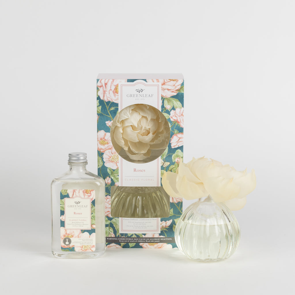 Roses Flower Diffuser & Fragrance Oil Refill