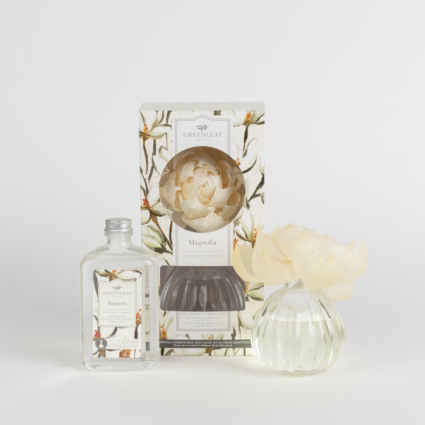 Magnolia Flower Diffuser & Fragrance Oil Refill