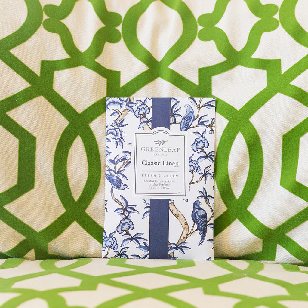 Classic Linen Sachet 6 Pack Greenleaf Gifts
